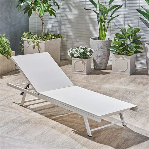 aluminum frame chaise lounge chair